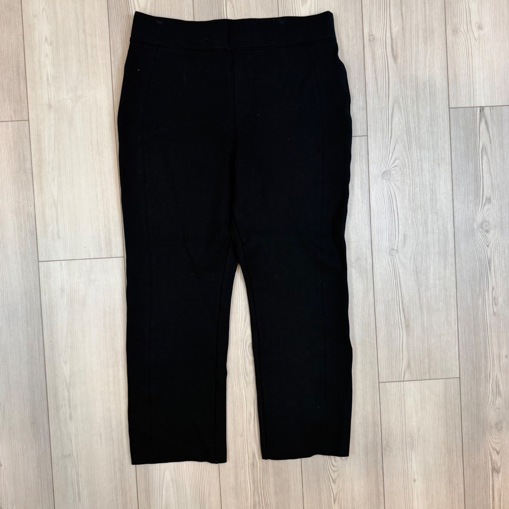 Spanx The Perfect Pant Black Slim Straight Leg Pull On Trousers 20254R Womens 2X